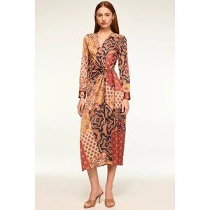 Misa Los Angeles Multicolor Patterned Dress